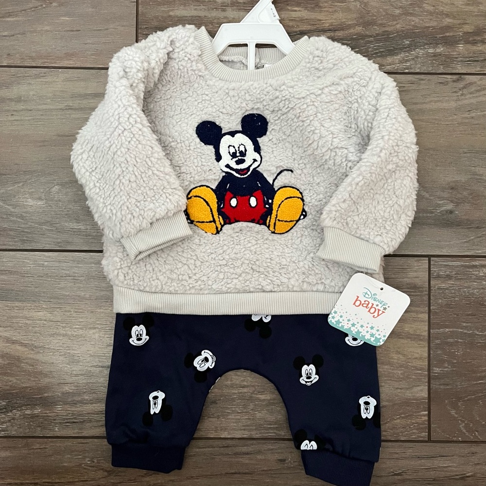 🆕 Disney Baby Mickey Mouse Sweater & Pants Set